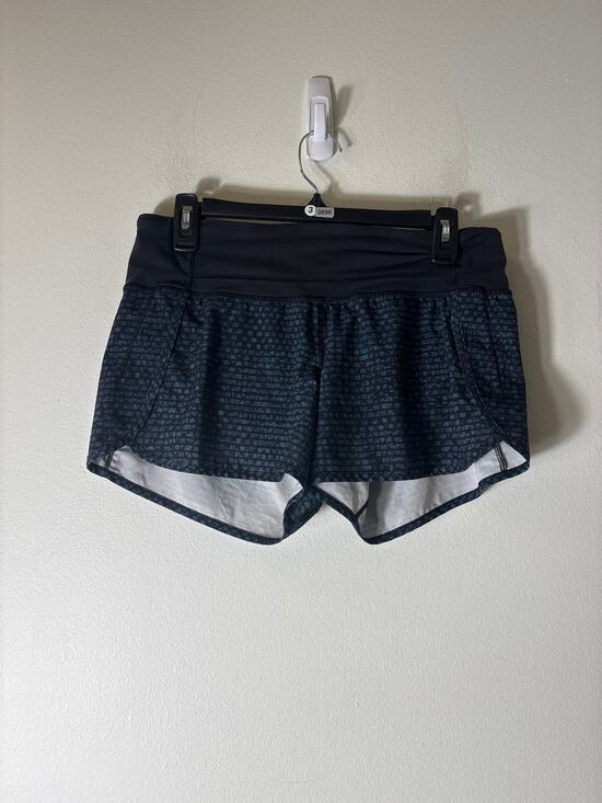 Lululemon Pants - Lululemon Black and Dark Blue Athletic Shorts Sz 6